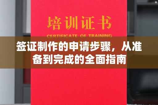 宜春签证制作的申请步骤，从准备到完成的全面指南